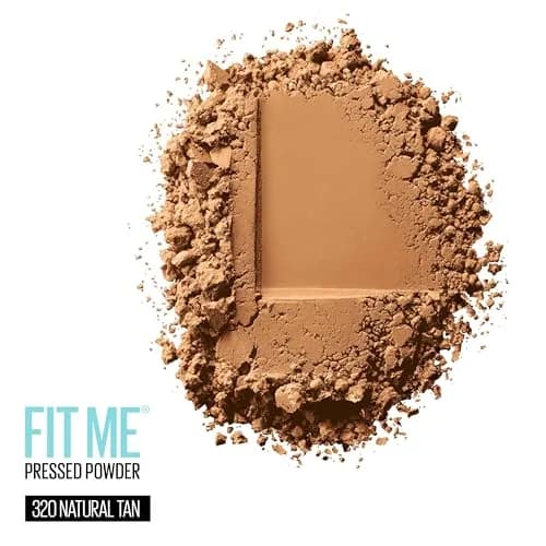 Maybelline Fit Me Matte + Poreless Pressed Powder, Natural Tan (320), 8g - Controls Shine for Oily Skin thumbnail 2
