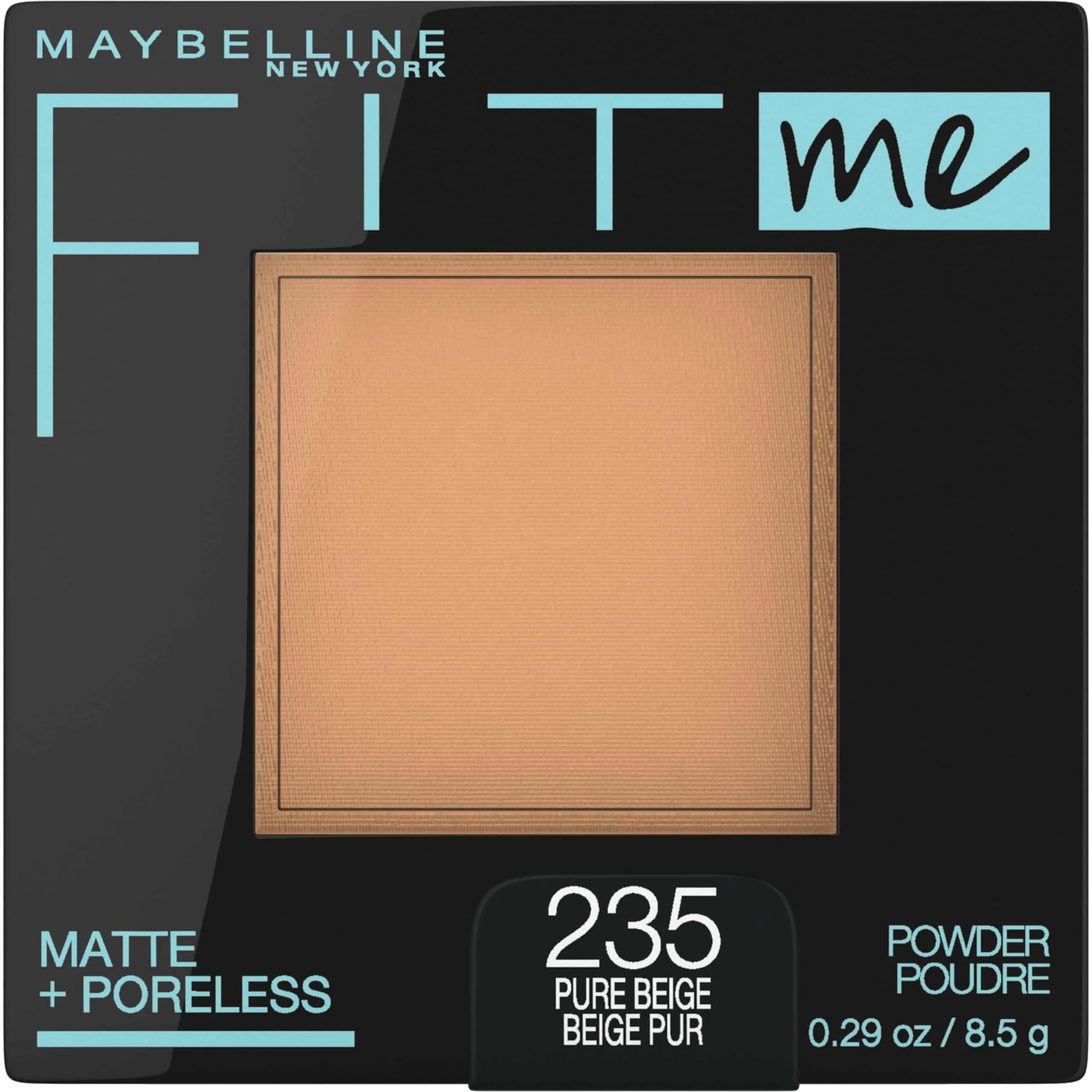 Maybelline Fit Me Matte + Poreless Pressed Powder Makeup 0.29 Oz (8.2g) | Allergy Tested, Non-Comedogenic - main product image