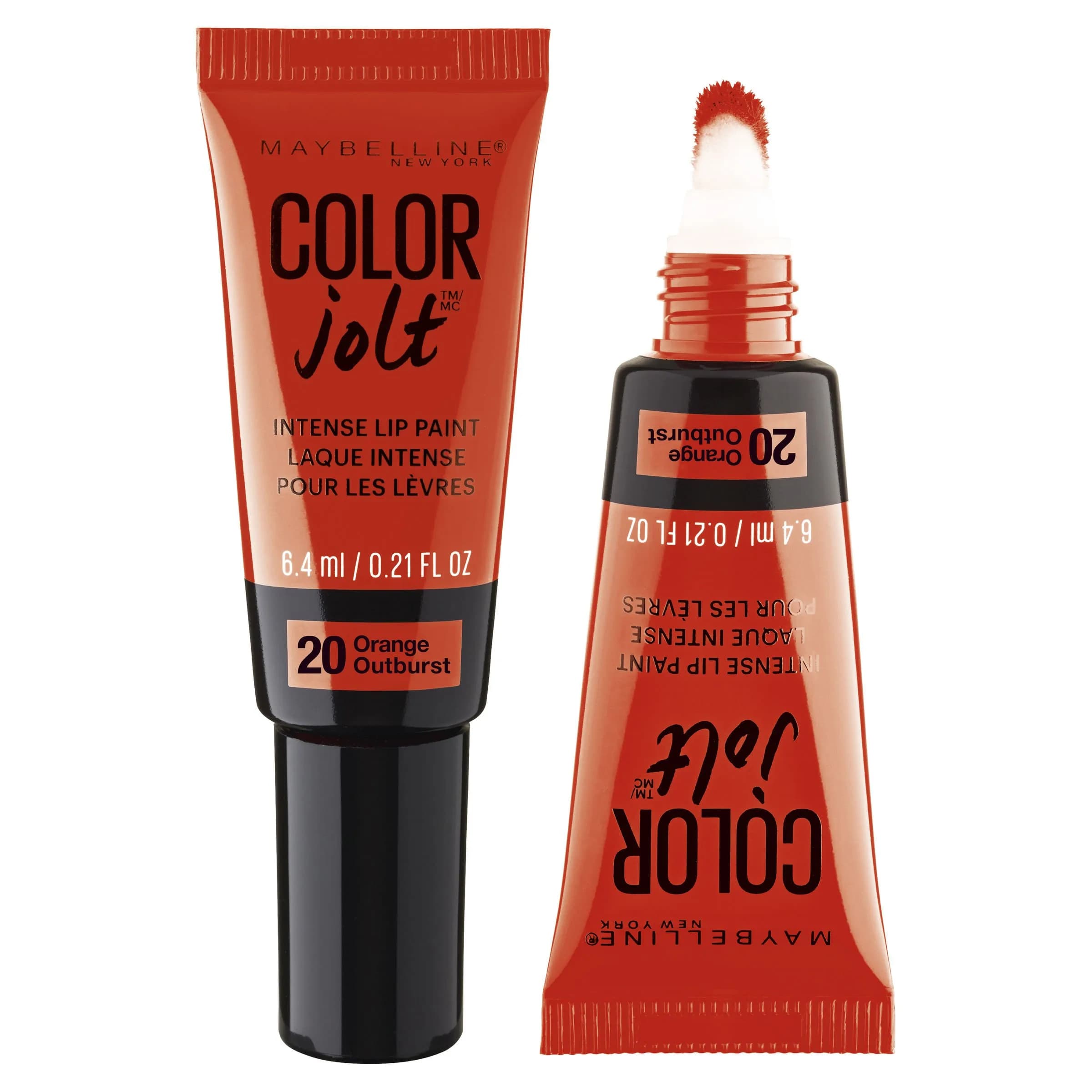 Maybelline Lip Studio Color Jolt Intense Lip Paint, Talk Back Red | Vibrant, Long-Lasting Liquid Lipstick with 8x Pigment — Orange Outburst