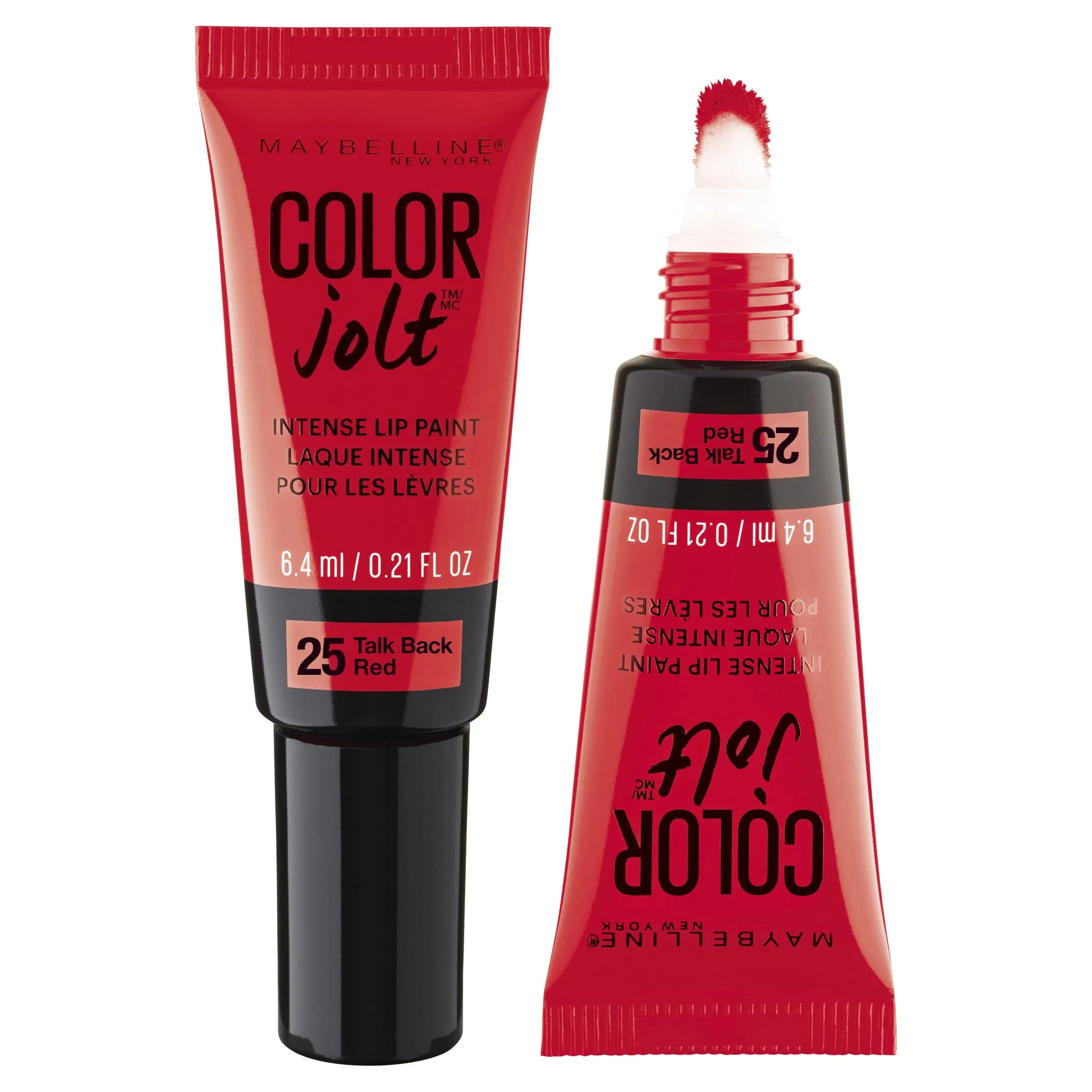 Maybelline Lip Studio Color Jolt Intense Lip Paint, Talk Back Red | Vibrant, Long-Lasting Liquid Lipstick with 8x Pigment