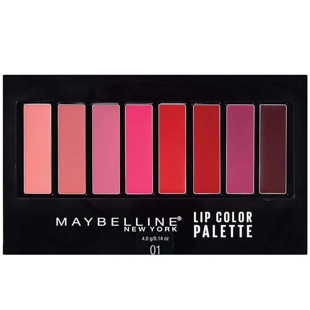Maybelline Lip Studio Lip Color Palette 0.14 oz (0.1 Fl Oz) | Matte Finish, 8 Shades — 0.1 Fl Oz