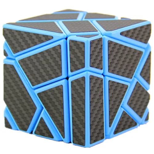 Cuberspeed Ghost 3x3 Blue Magic Cube 3x3 Ghost 3x3x3 Speed Cube with Black Carbon Fiber Stickers | High-Quality Puzzle for Speedcubers thumbnail 1