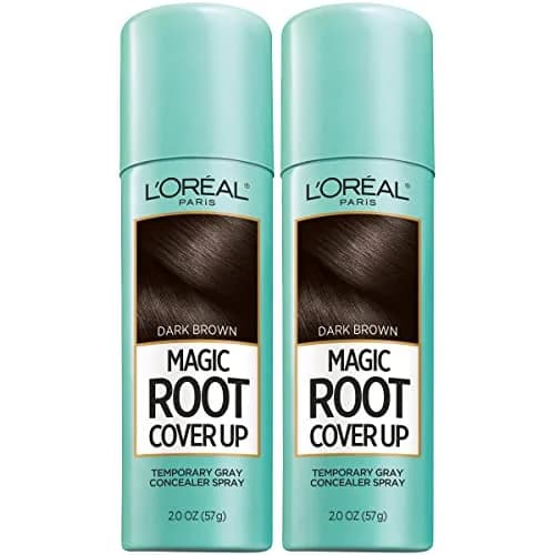 L'Oreal Paris Magic Root Cover Up Gray Hair Spray Dark Brown | 2 oz (59 ml) (2-Pack) thumbnail 1
