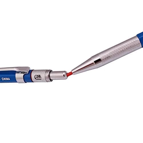 Morning Glory 2.0mm Lead Holder Pen Mechanical Pencil Set | 3 Pens + 12 Leads (Red, Blue, Black) thumbnail 4