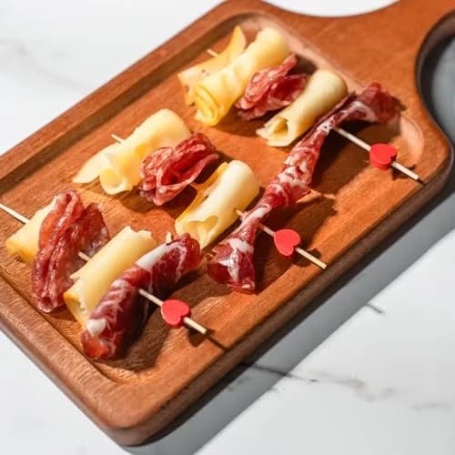 PuTwo Valentine's Cocktail Picks 4.7 Inch 100pcs Red Heart Bamboo Skewers Toothpicks for Appetizers Food Drink Fruit Sandwich BBQ Valentine's Day Galentine's Wedding Cocktail Party Charcuterie Boards | Elegant, Food-Safe, Eco-Friendly thumbnail 5