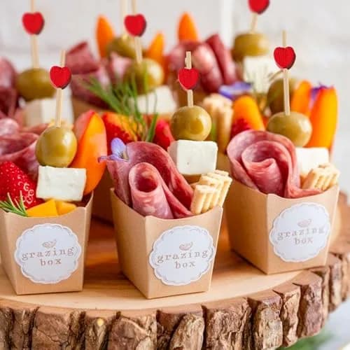 PuTwo Valentine's Cocktail Picks 4.7 Inch 100pcs Red Heart Bamboo Skewers Toothpicks for Appetizers Food Drink Fruit Sandwich BBQ Valentine's Day Galentine's Wedding Cocktail Party Charcuterie Boards | Elegant, Food-Safe, Eco-Friendly thumbnail 6