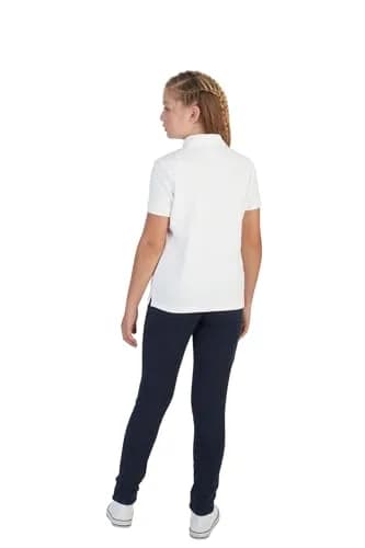 French Toast Girls' Picot Collar Polo Short Sleeve Shirt (Kids 14-16) | Soft Cotton Blend, School Style, Burgundy thumbnail 6