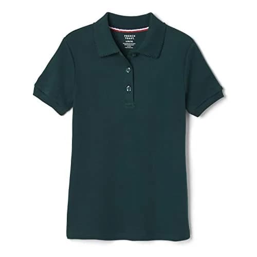 French Toast Girls' Picot Collar Polo Short Sleeve Shirt 14-16 | Soft Cotton Blend, School-Ready Fit thumbnail 1
