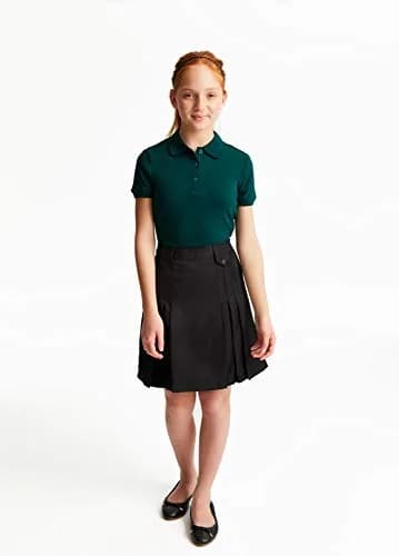 French Toast Girls' Picot Collar Polo Short Sleeve Shirt 14-16 | Soft Cotton Blend, School-Ready Fit thumbnail 7