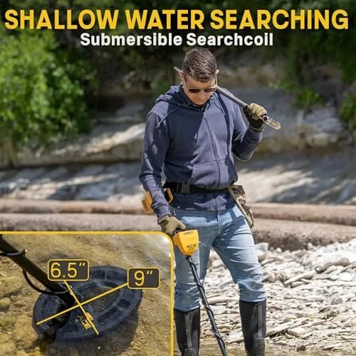 Garrett ACE 200 Metal Detector for Adults & Kids | Waterproof Coil, USA Made thumbnail 5