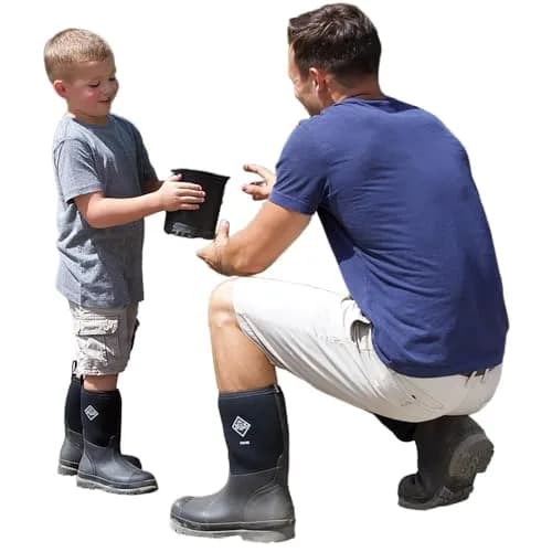 MUCK Kids' Chore Classic Boot, Black, Size 2(M) | Waterproof Rubber Boot for Active Kids thumbnail 2
