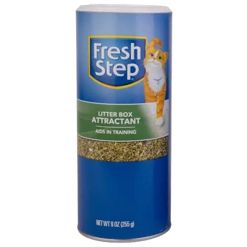 Fresh Step Cat Litter Box Training Attractant Powder 9 Oz (255g) | Herbal Scent for Kittens & Cats thumbnail 1