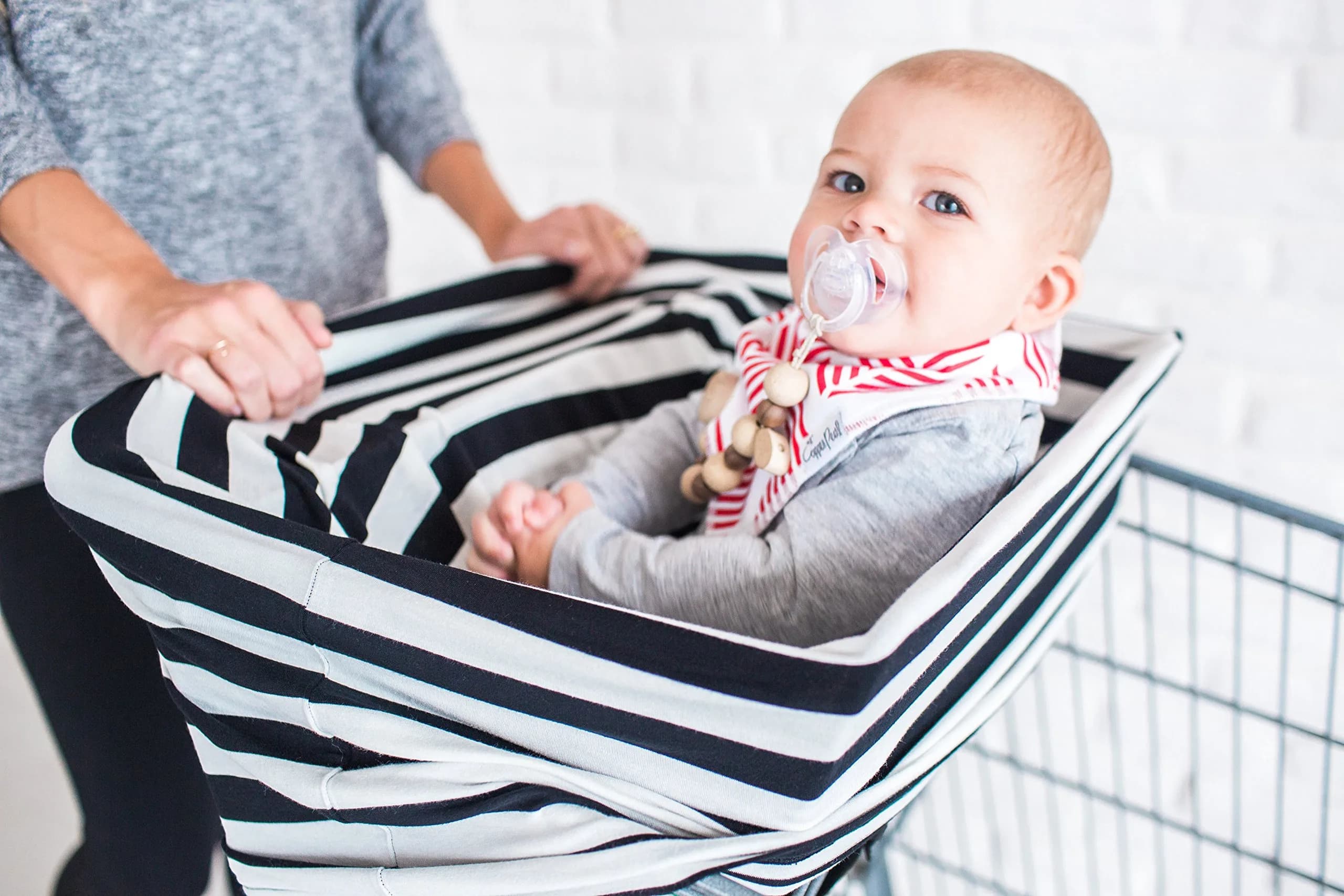 Copper Pearl Nursing Cover for Breastfeeding – Multi-Use Car Seat Canopy, Stroller Shade & Wrap, Everest (73cm x 63cm x 0.5cm) - view 6