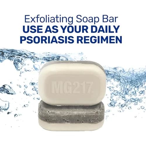 MG217 Psoriasis Dead Sea Exfoliating Bar Soap 3.2oz | Dead Sea Salt, Mud & Aloe for Psoriasis thumbnail 5