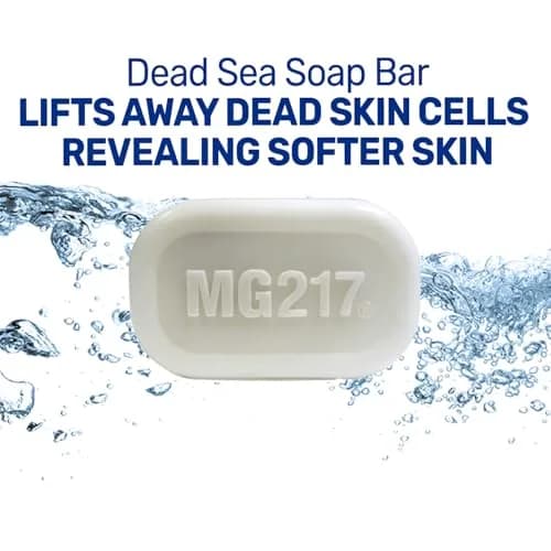 MG217 Psoriasis Dead Sea Exfoliating Bar Soap 3.2oz | Dead Sea Salt, Mud & Aloe for Psoriasis thumbnail 2