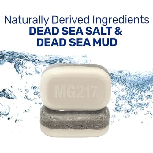 MG217 Psoriasis Dead Sea Exfoliating Bar Soap 3.2oz | Dead Sea Salt, Mud & Aloe for Psoriasis thumbnail 3
