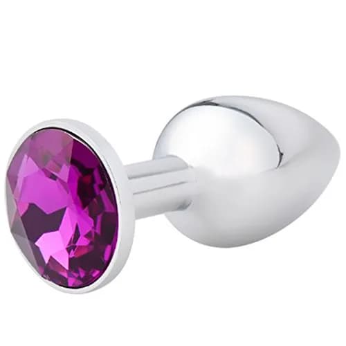 Akstore Purple 3 pcs Fetish Anal Butt Plug | Steel Jewel Design for Intimate Pleasure thumbnail 5