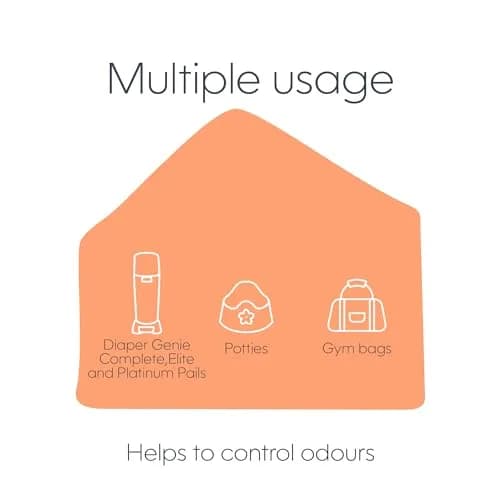 Diaper Genie Carbon Filters 4-Pack | Odour Control for Diaper Pails thumbnail 4