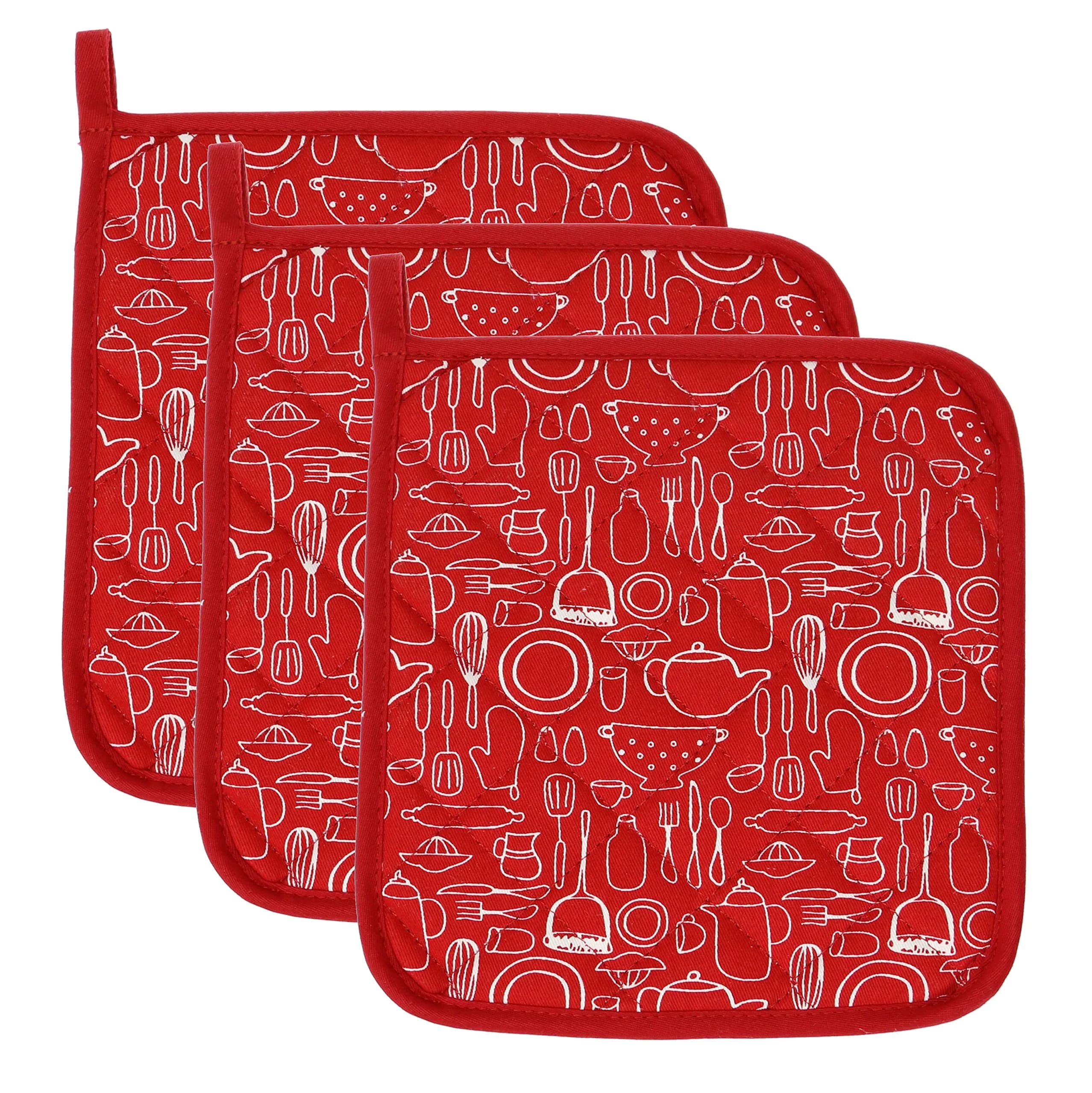 Lifaith Cotton Pot Holder Set 8x8-Inch | Heat Resistant Kitchen Accessory - main product image