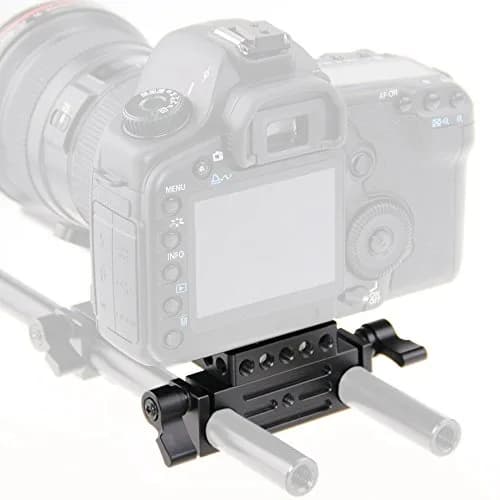 CAMVATE Camera Baseplate with 15mm Railblock & 1/4"-20 Screw | 18.3 cm (7.2 in) Length thumbnail 4