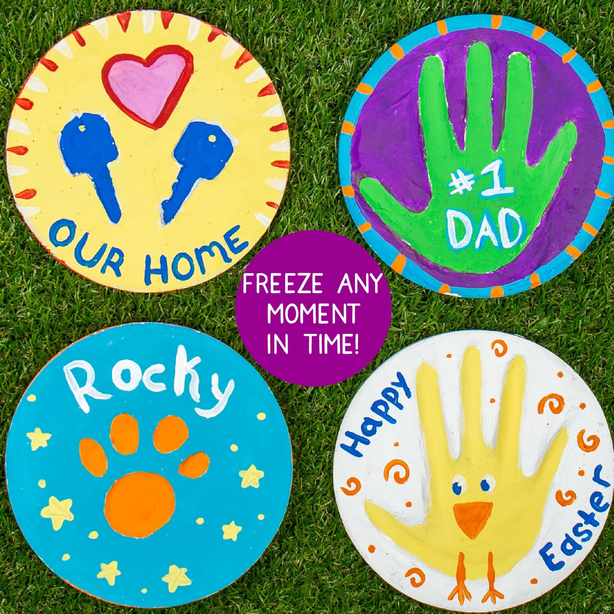 Creative Roots Handprint Mosaic Hedgehog Stepping Stone Paint Kit | USA Imported Craft for Kids Ages 6+ - view 3