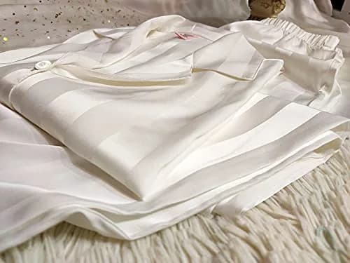 Lonxu Mens Silk Satin Pajamas Set Sleepwear XL | Silky Comfort for Relaxed Sleep thumbnail 3
