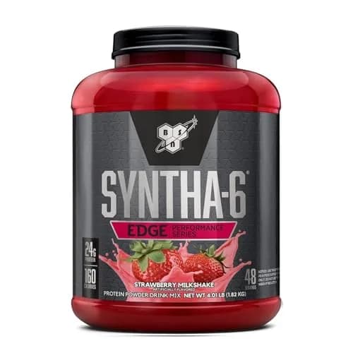 BSN SYNTHA-6 Edge Protein Powder, Strawberry Milkshake, 4.01 Pound | Low Sugar, Supports Recovery thumbnail 4