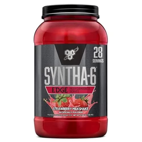 BSN Syntha-6 Edge Protein Powder Strawberry Milkshake 1.06 kg (2.34 lb) | Low Sugar, 24g Protein Matrix thumbnail 1