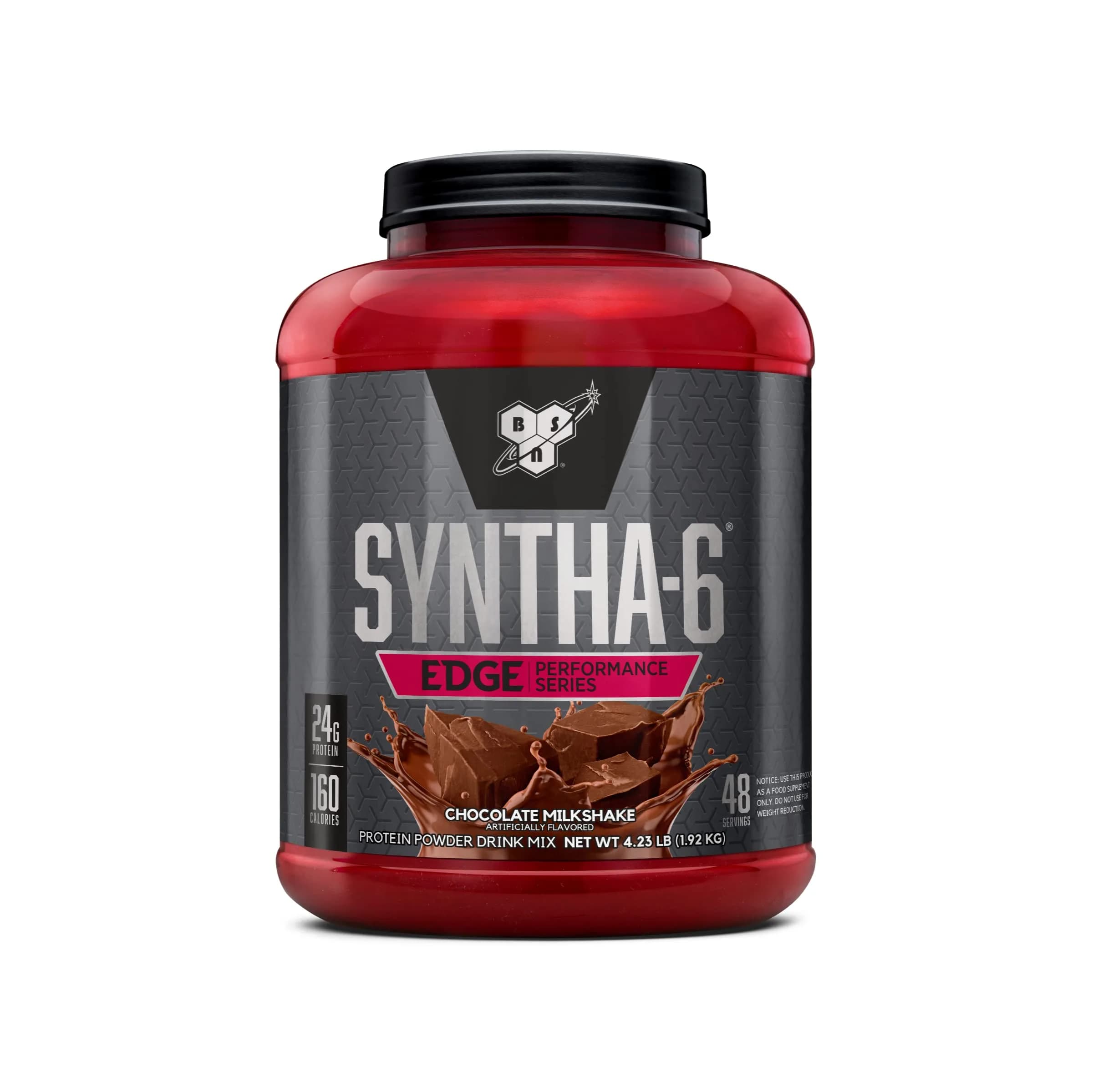 BSN Syntha-6 Edge Protein Powder Chocolate Milkshake 1.9 kg (4.23 lb) | 24g Protein Matrix for Muscle Recovery - main product image