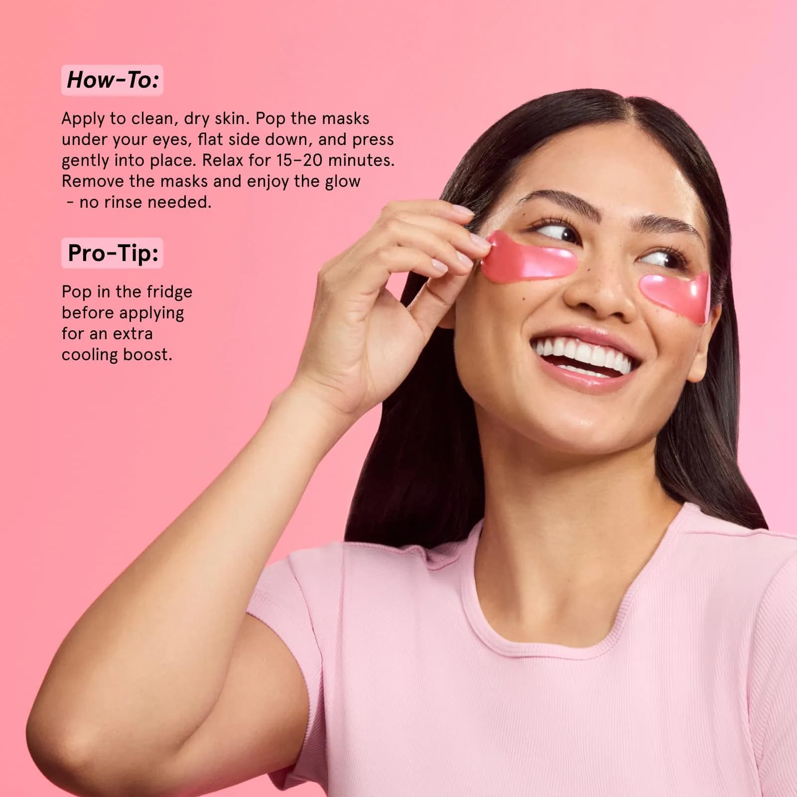 grace & stella Pink Under Eye Mask | 24 Pairs for Dark Circles & Puffy Eyes - view 8