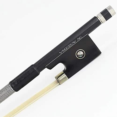 VINGOBOW 1/8 Size Carbon Fiber Violin Bow with Mongolian Horsehair | Straight Stick, Balanced Tone, 52cm (20.5in) thumbnail 1