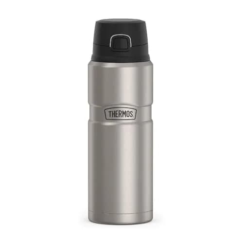 THERMOS Stainless King Vacuum-Insulated Drink Bottle 24 Ounce | Hot 18H & Cold 24H | Matte Steel thumbnail 1