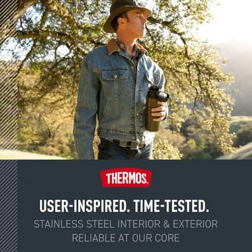 THERMOS Stainless King Vacuum-Insulated Drink Bottle 24 Ounce | Hot 18H & Cold 24H | Matte Steel thumbnail 5