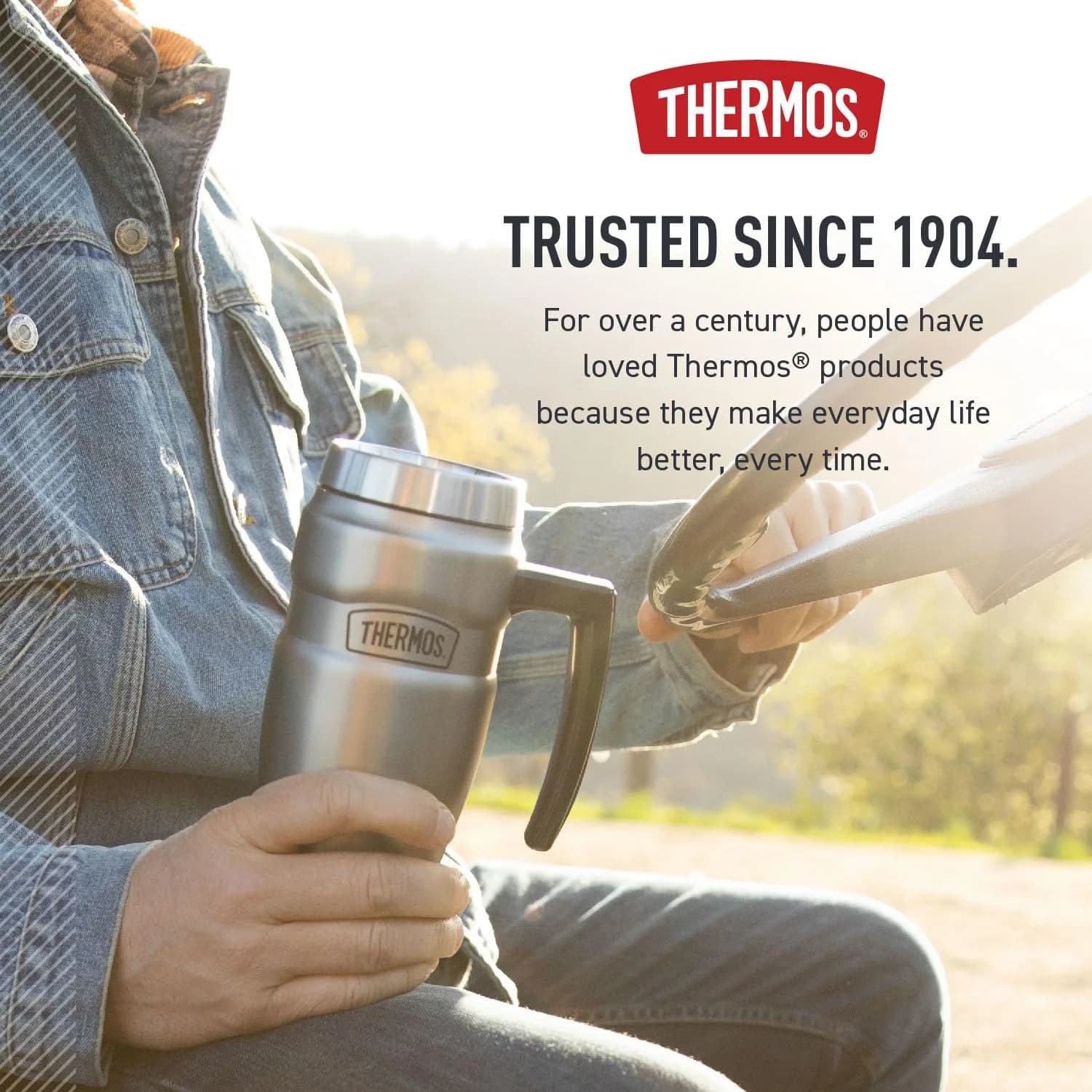 THERMOS Stainless King Vacuum-Insulated Travel Mug with Handle - 16oz (473ml) | Keeps Drinks Hot for 7 Hours, Cold for 18 Hours - view 7