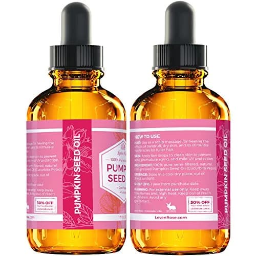 Leven Rose Organic Pumpkin Seed Oil for Hair Growth 1 oz | Deep Hydration & Dandruff Support thumbnail 5