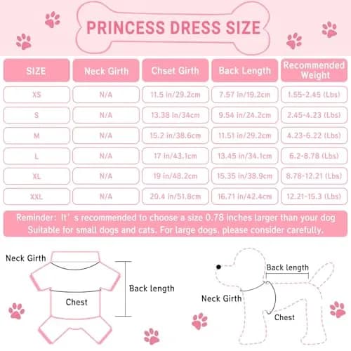 TAPBULL Striped Mesh Princess Dog Dress Blue Large | Fashion Pet Clothes for Small Dogs thumbnail 2