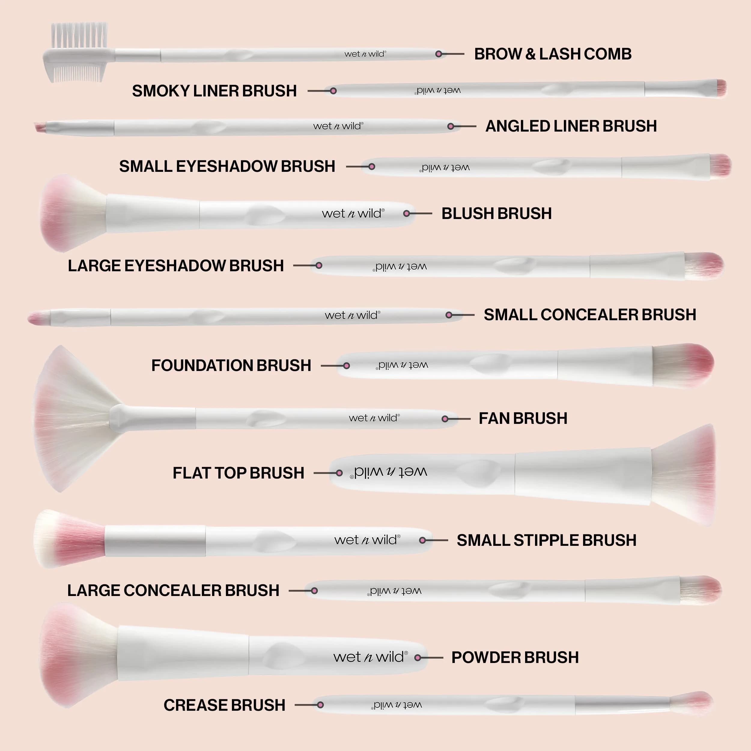 wet n wild Cruelty-Free Brow & Lash Comb Brush | Dual-Ended Precision for Eyebrows and Eyeliner - view 2