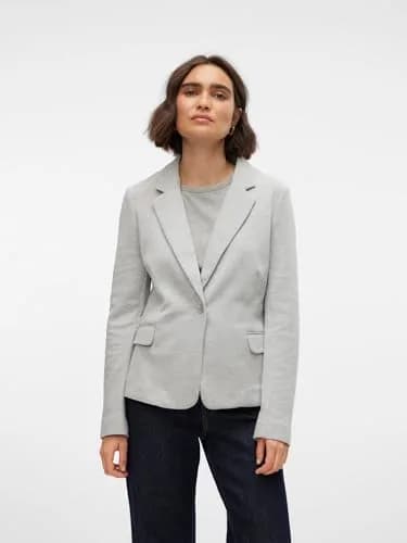 VERO MODA Julia Blazer EU 34 | Grey, Classic Fit, Long Sleeve, Button Closure thumbnail 2