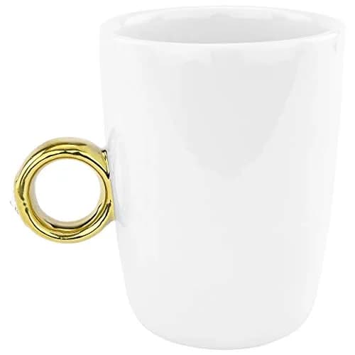 Fairly Odd Novelties Ceramic Engagement 2 Carat Ring Mug | Novelty Gag Gift for Weddings & Parties thumbnail 3