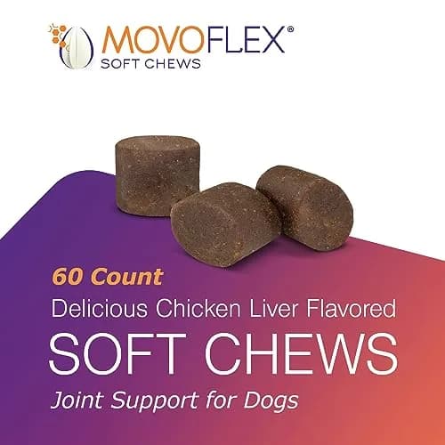 MOVOFLEX Soft Chew Hip & Joint Support for Large Dogs - 60ct | Palatable, No Loading Dose, 5-Ingredient Blend thumbnail 2