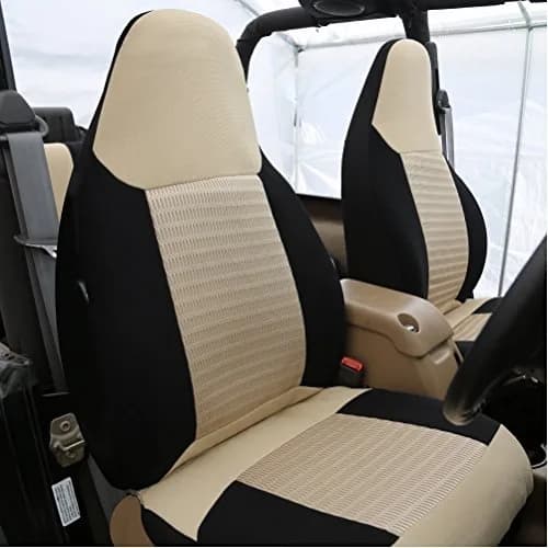 FH Group Front Set Cloth Car Seat Cover for Bucket Seats | Universal Fit & Airbag Compatible (70-120 chars) thumbnail 2