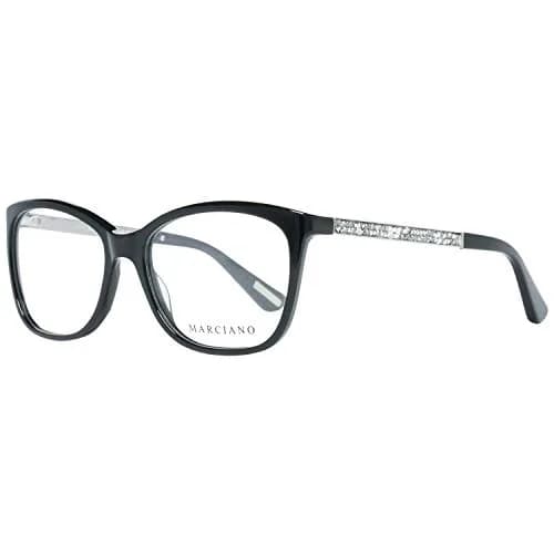 GUESS by Marciano GM0281 Eyeglass Frames - Shiny Black, 54 mm Lens Diameter | Timeless Style & Premium Craftsmanship thumbnail 1