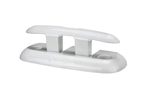 attwood 8-inch Fold-Down Dock Cleat White Marine-Grade Aluminum | Secure & Corrosion-Resistant (70-120 chars) thumbnail 5