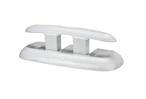 attwood 8-inch Fold-Down Dock Cleat White Marine-Grade Aluminum | Secure & Corrosion-Resistant (70-120 chars) thumbnail 3