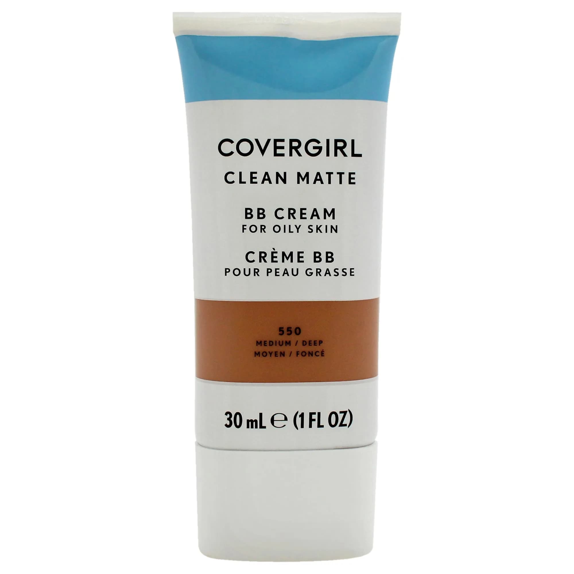 COVERGIRL Clean Matte BB Cream Medium (30ml / 1 fl oz) | Oil-Free, Cruelty-Free Face Makeup — Medium/Deep