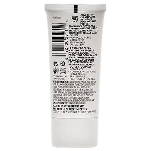 COVERGIRL Clean Matte BB Cream Medium (30ml / 1 fl oz) | Oil-Free, Cruelty-Free Face Makeup thumbnail 2