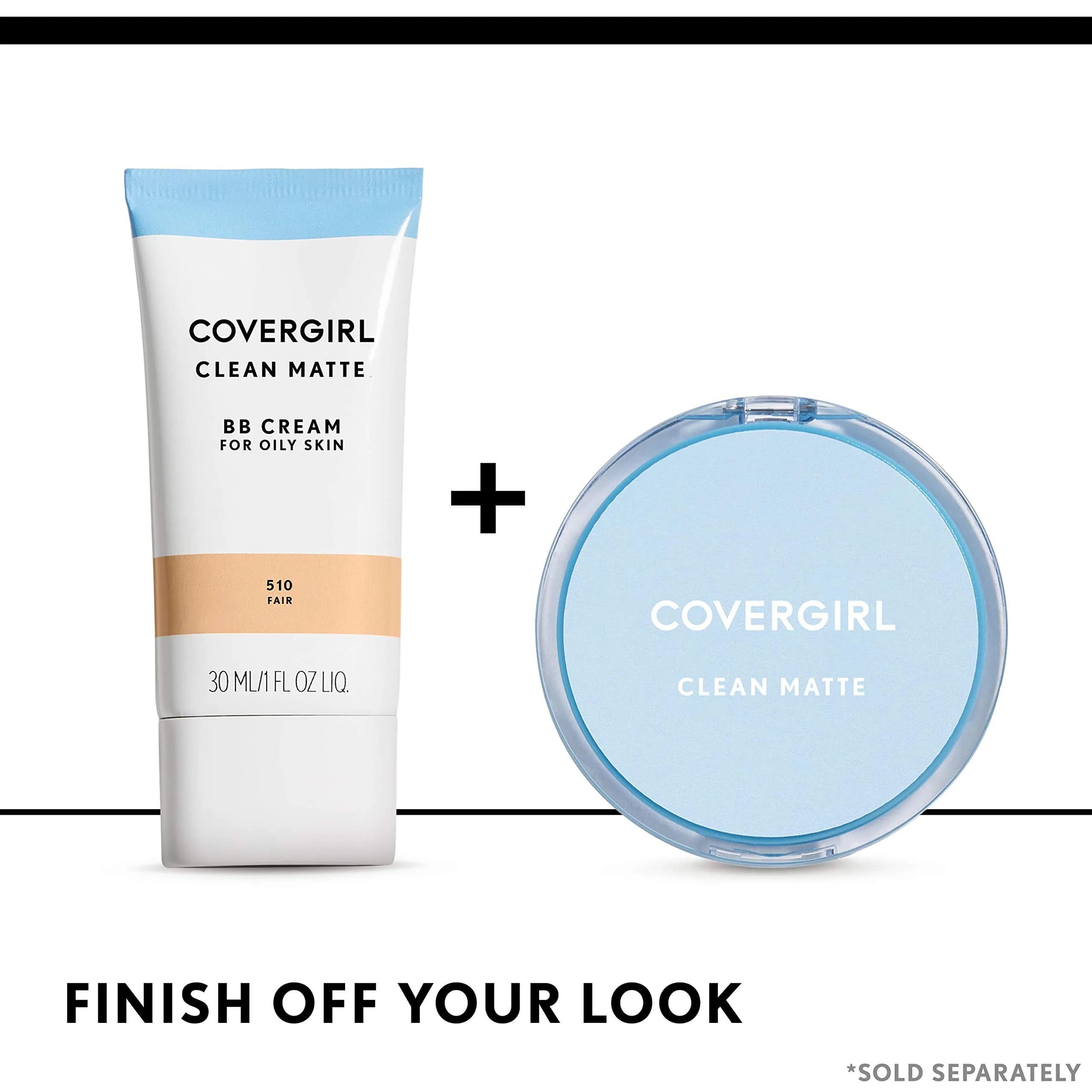COVERGIRL Clean Matte BB Cream Light - 520 29.57ml (1 Fl Oz) | Oil-Free Matte Finish for Sensitive Skin - view 7