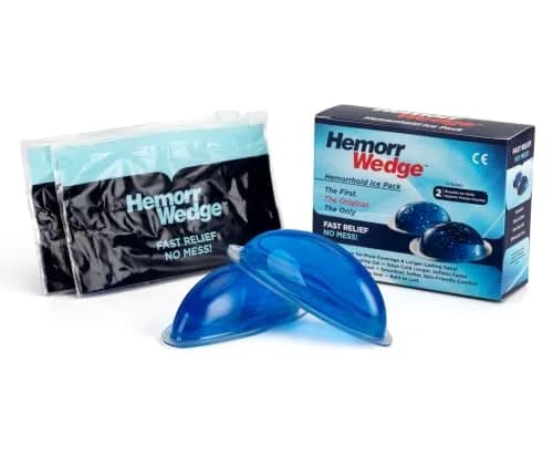 Hemorrwedge Hemorrhoid Ice Pack 2 Count (100mm x 40mm x 40mm) | FDA Approved Cooling Therapy thumbnail 4