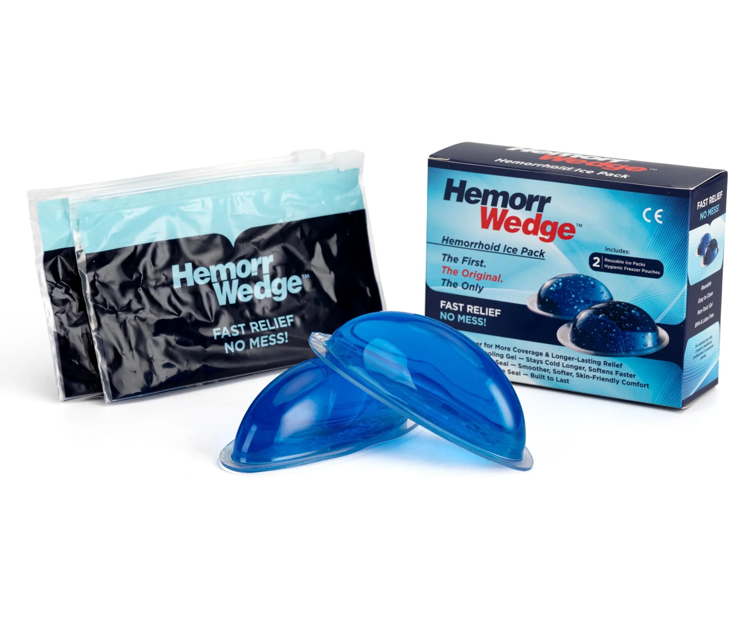 Hemorrwedge Hemorrhoid Ice Pack 2 Count (100mm x 40mm x 40mm) | FDA Approved Cooling Therapy - view 4