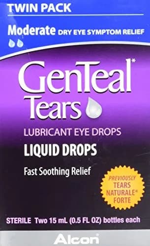 Genteal Tears Moderate Lubricant Eye Drops 15 mL | Fast Relief for Dry, Irritated Eyes thumbnail 1